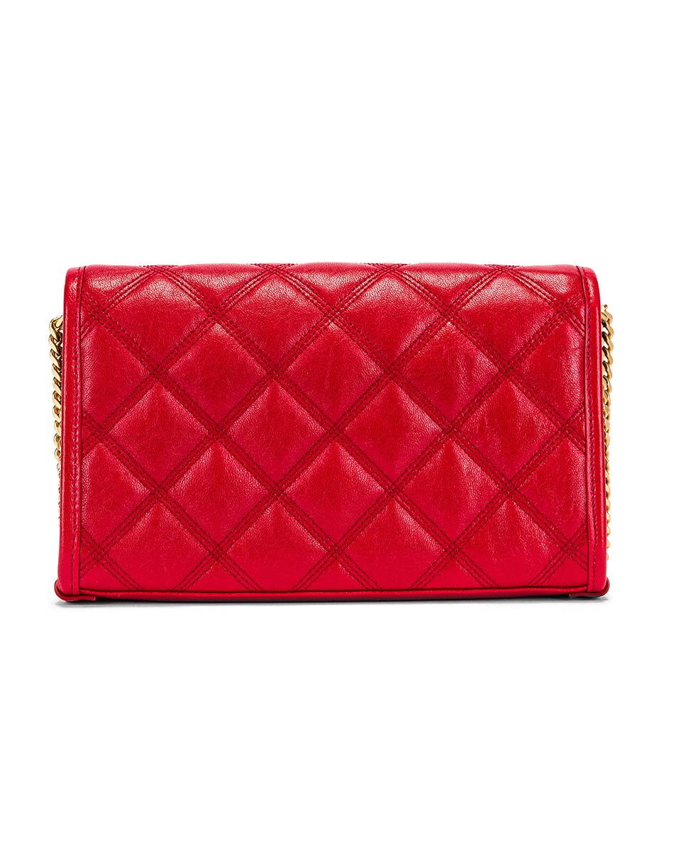 Saint Laurent Chain Wallet Bag in Rouge Eros | FWRD