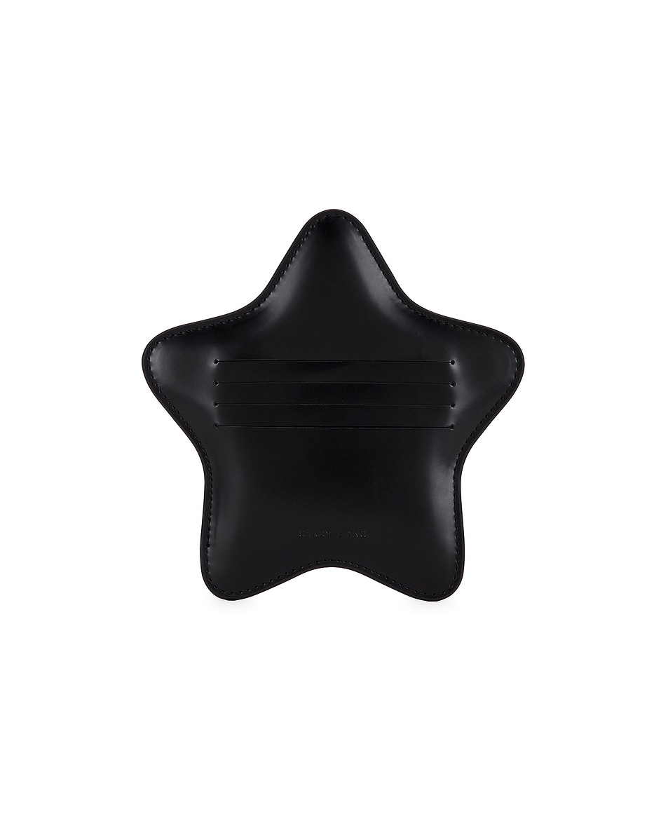 Image 1 of Sandy Liang Star Card Holder in Black