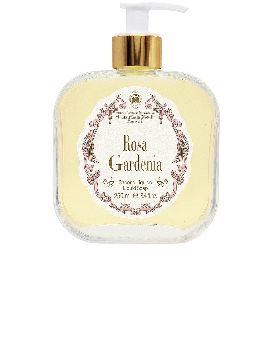Image 1 of Santa Maria Novella Rosa Gardenia Liquid Soap in 