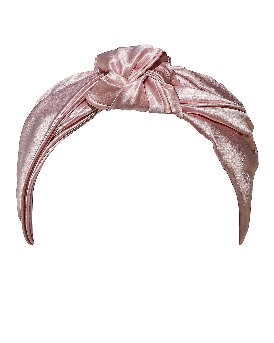 Image 1 of slip Pure Silk the Knot Headband in Pink