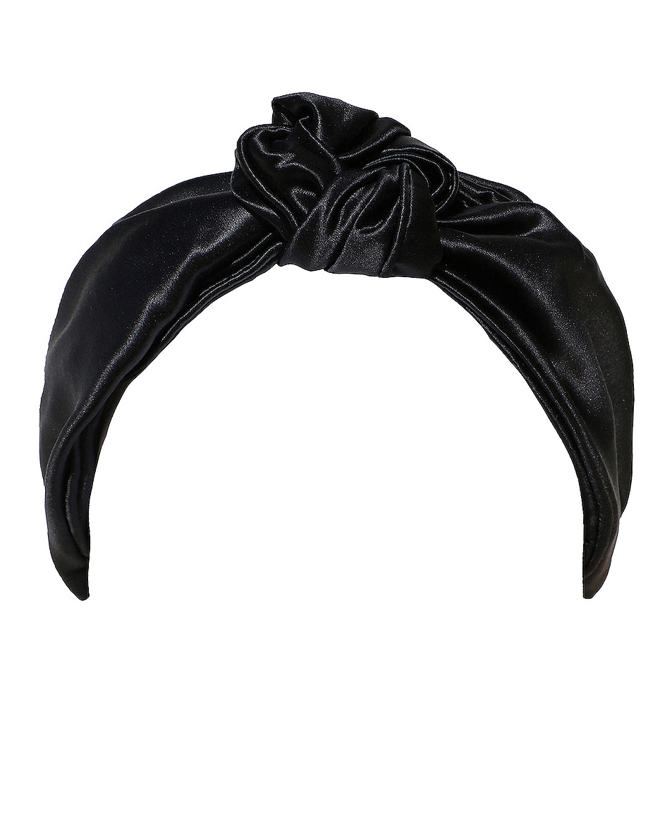 Image 1 of slip Pure Silk the Knot Headband in Black