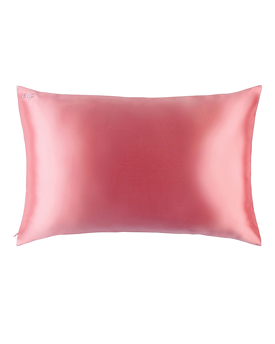 Image 1 of slip Pure Silk Queen Pillowcase in Blush