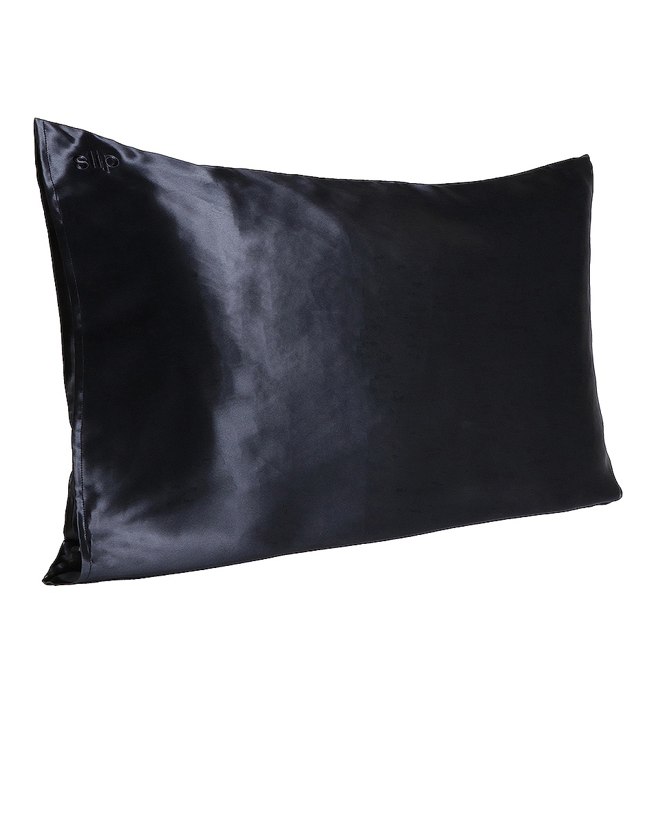 Image 1 of slip King Pure Silk Pillowcase in Black