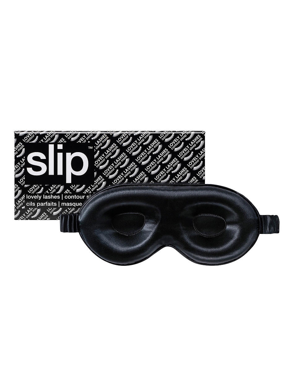 Image 1 of slip Pure Silk Contour Sleep Mask in Black