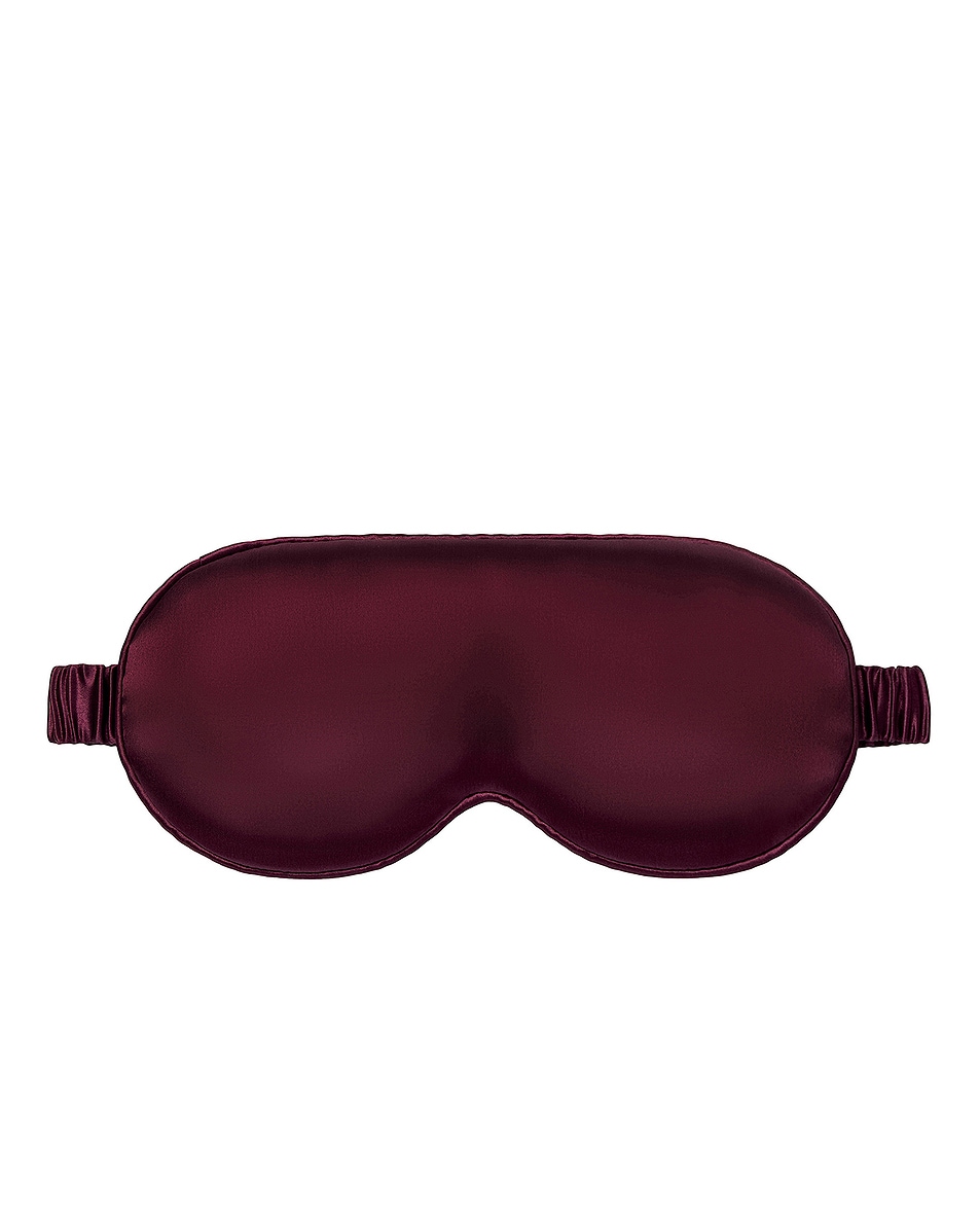 Image 1 of slip Pure Silk Contour Sleep Mask in Crimson