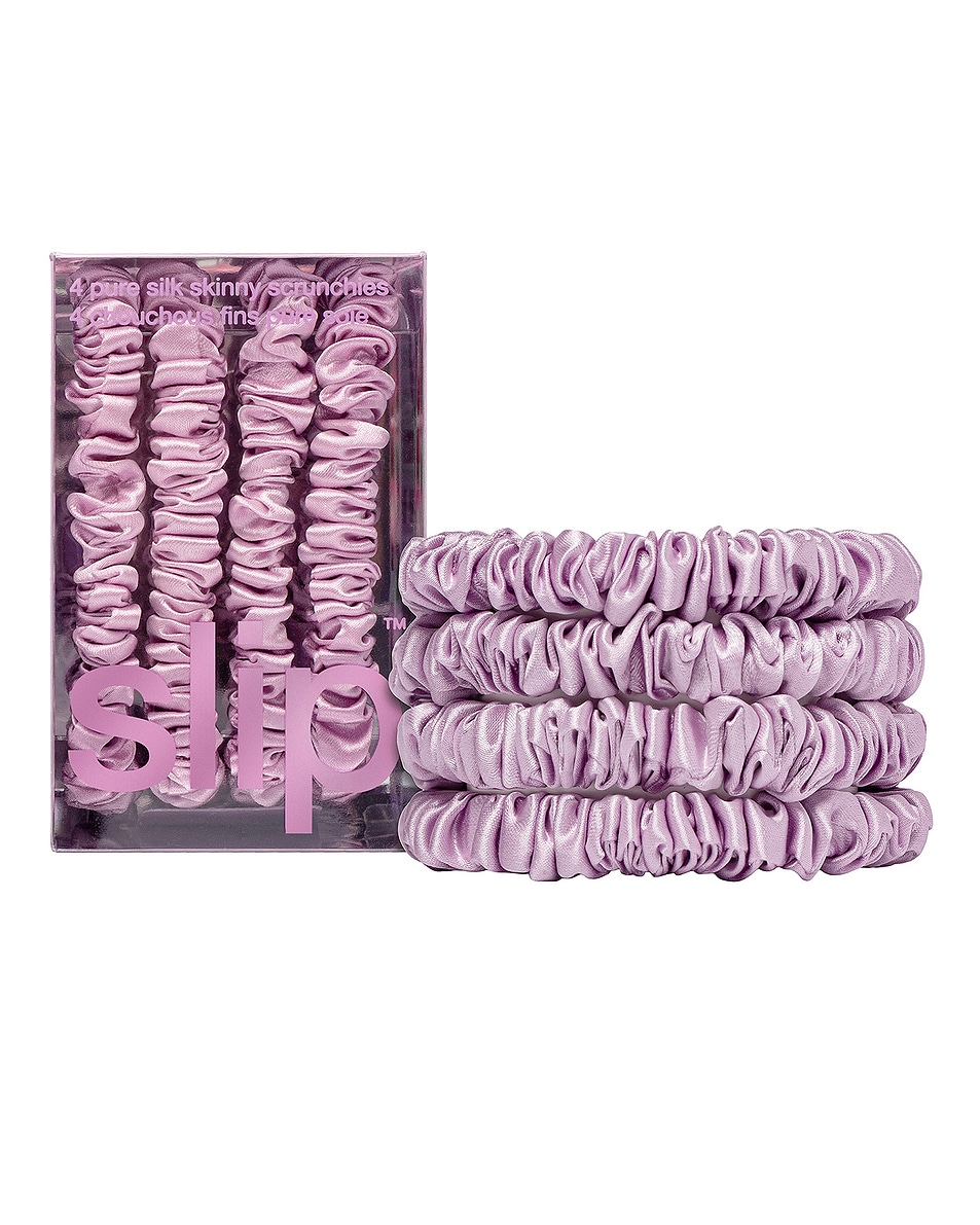 Image 1 of slip Skinny Scrunchies Set Of 4 in Wildflower