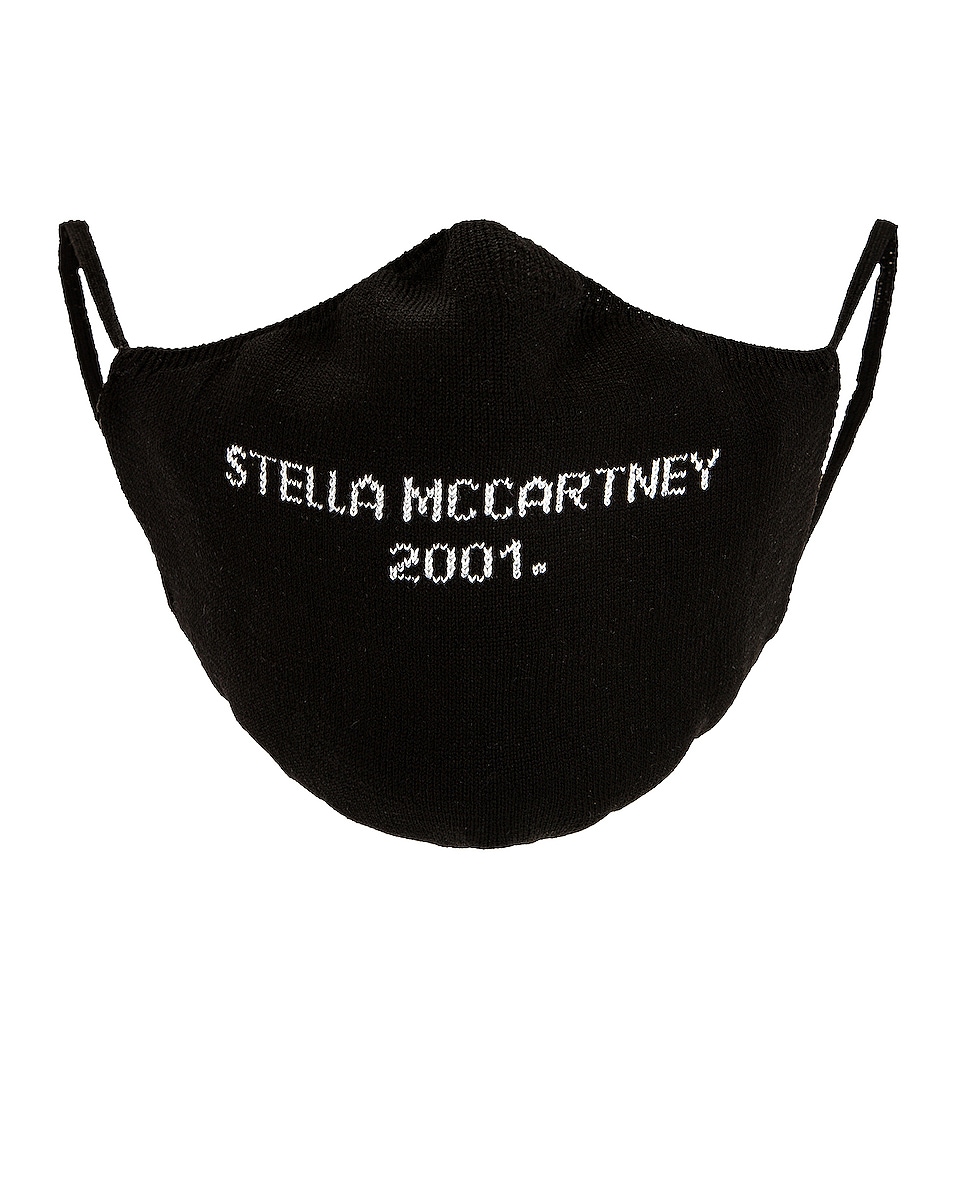 Image 1 of Stella McCartney Knit Face Mask in Black