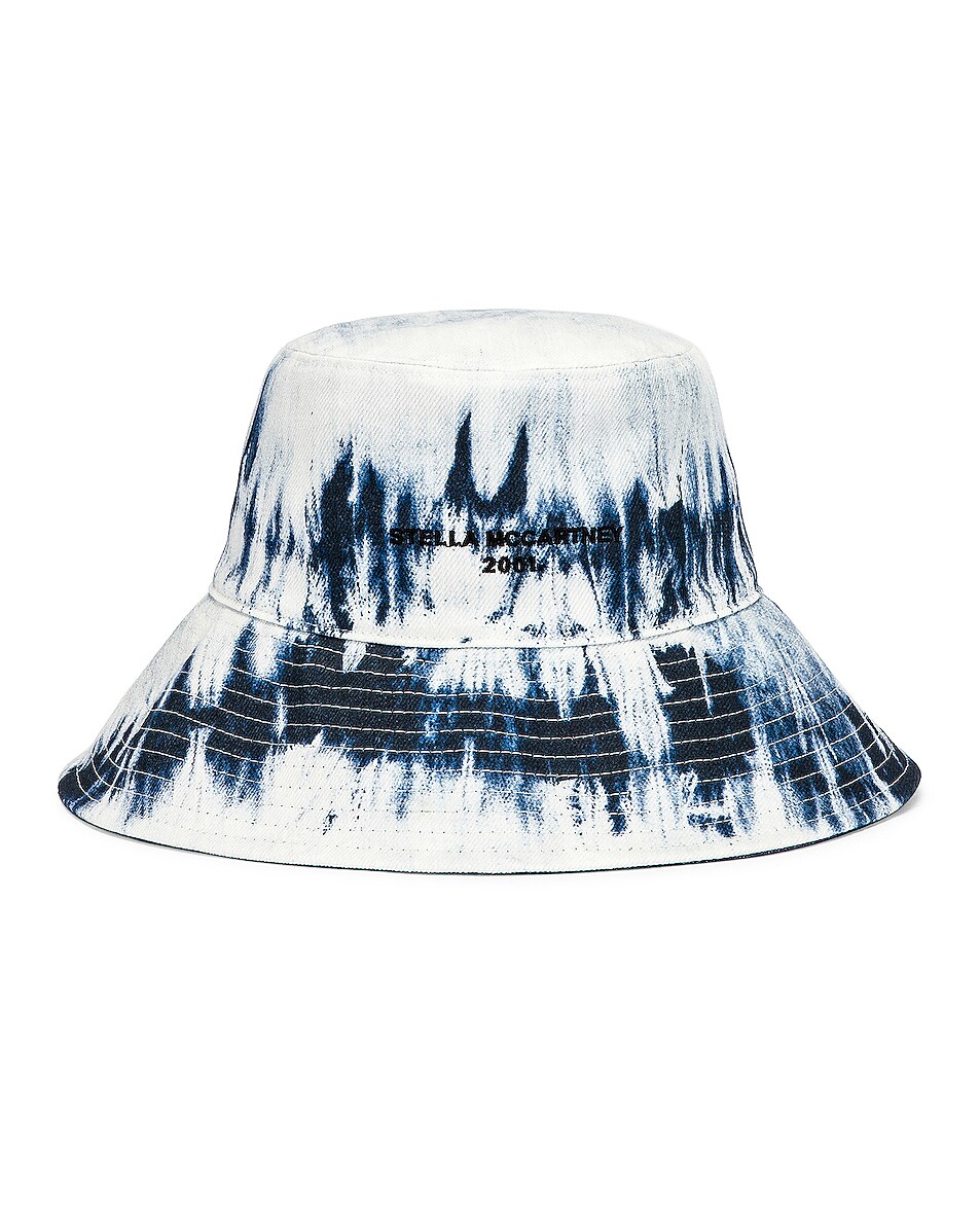 Image 1 of Stella McCartney Cotton Hat in Blue & Wash Denim