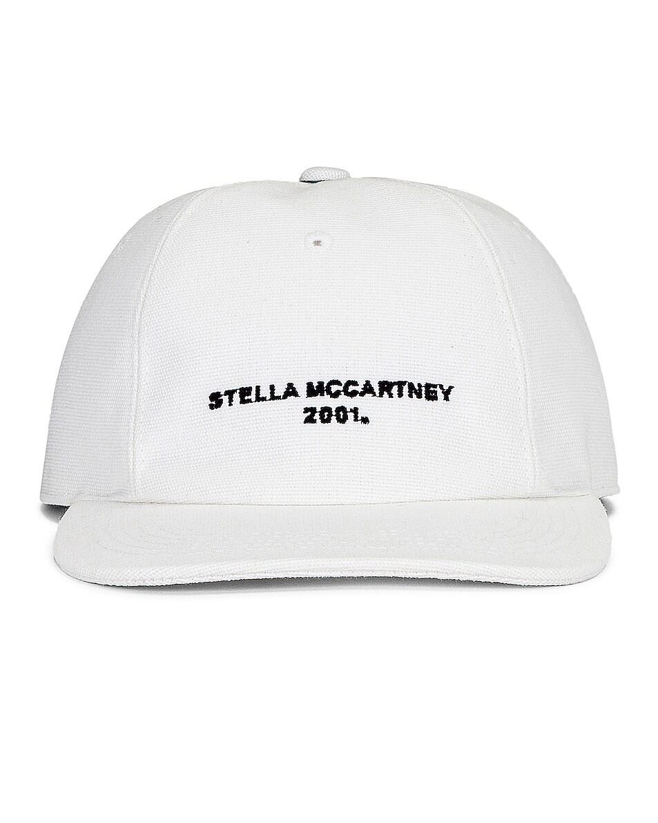 Image 1 of Stella McCartney Cotton Baseball Hat in Frost