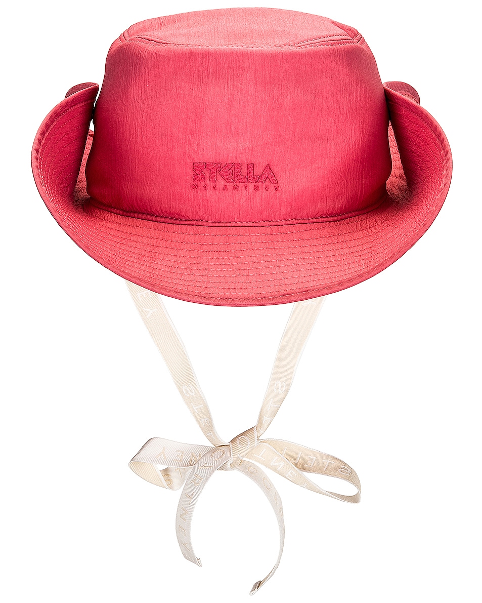 Image 1 of Stella McCartney Nylon Hat in New Blush & Pink Salt