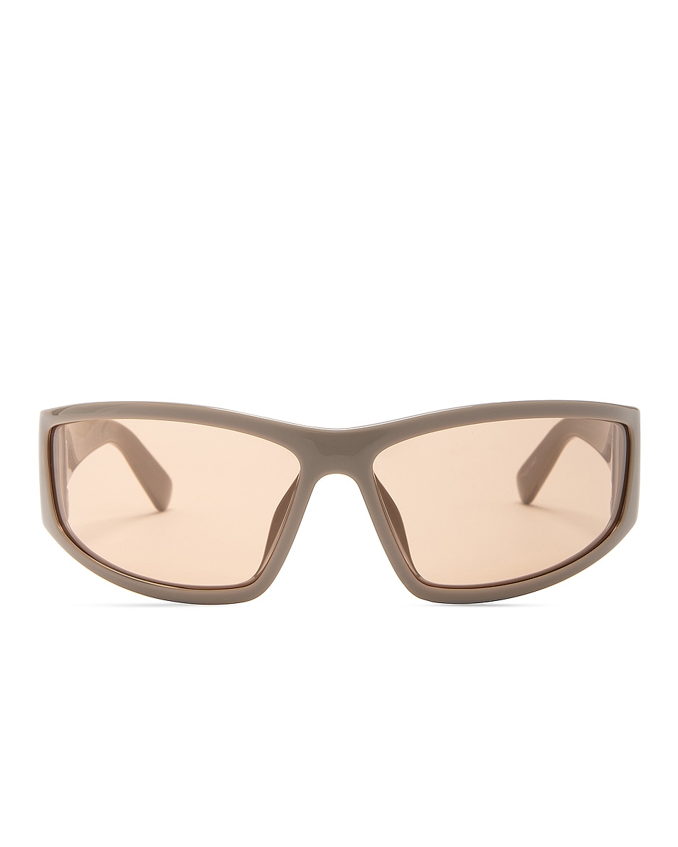 Image 1 of Stella McCartney Mask Sunglasses in Beige & Roviex
