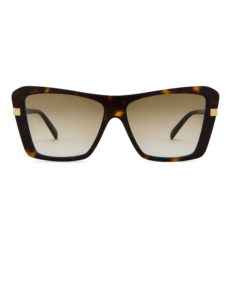 Image 1 of Stella McCartney Slim Sunglasses in Dark Havana & Gradient Brown