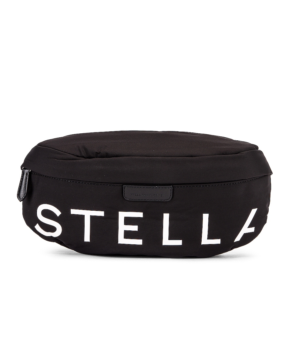 Image 1 of Stella McCartney Falabella Padded Nylon Bum Bag in Black