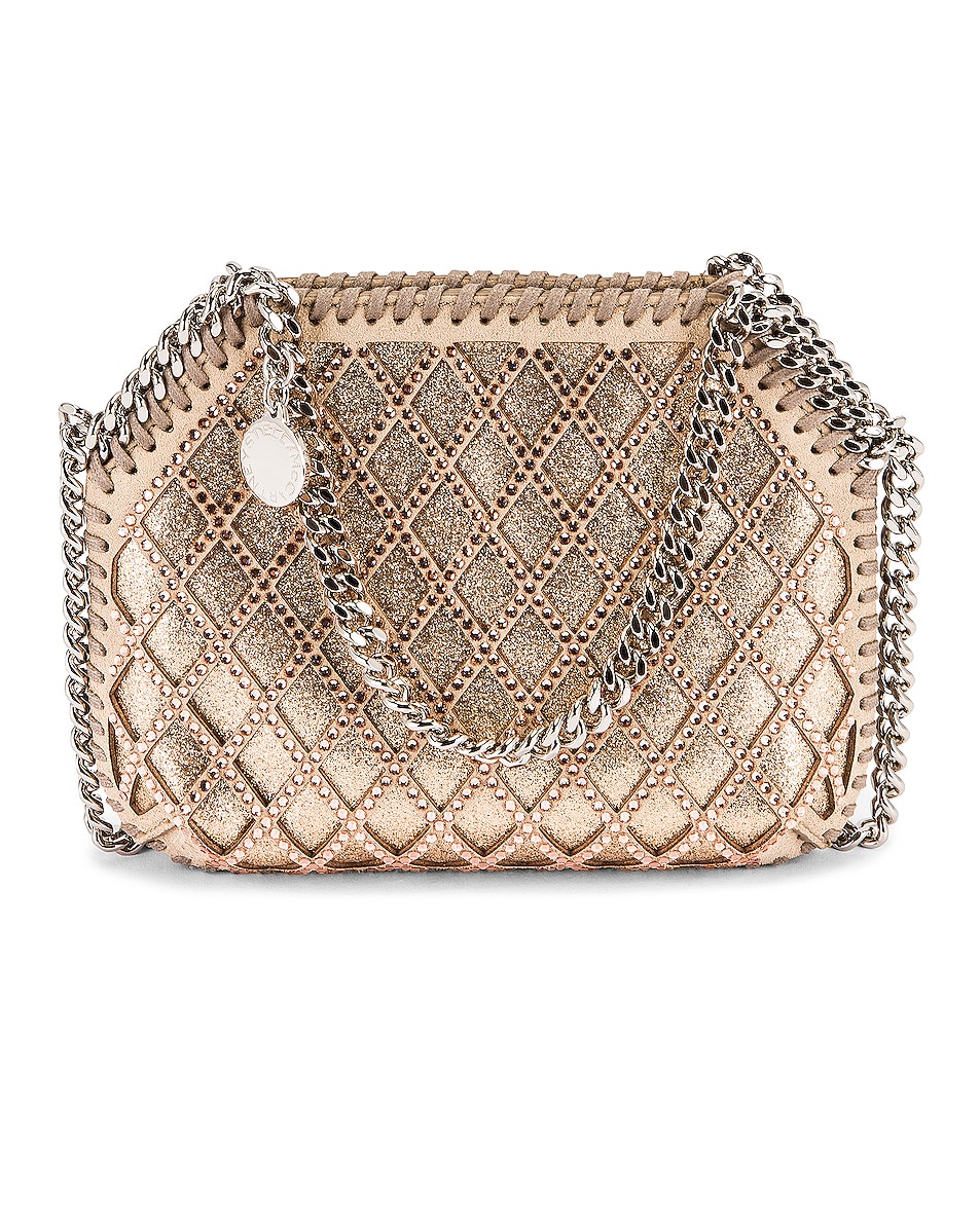 Image 1 of Stella McCartney Tiny Crystal Falabella Tote in Blush