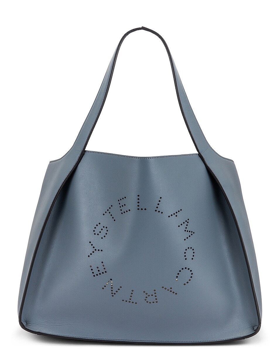 Image 1 of Stella McCartney Eco Soft Logo Tote in Cameo Blue