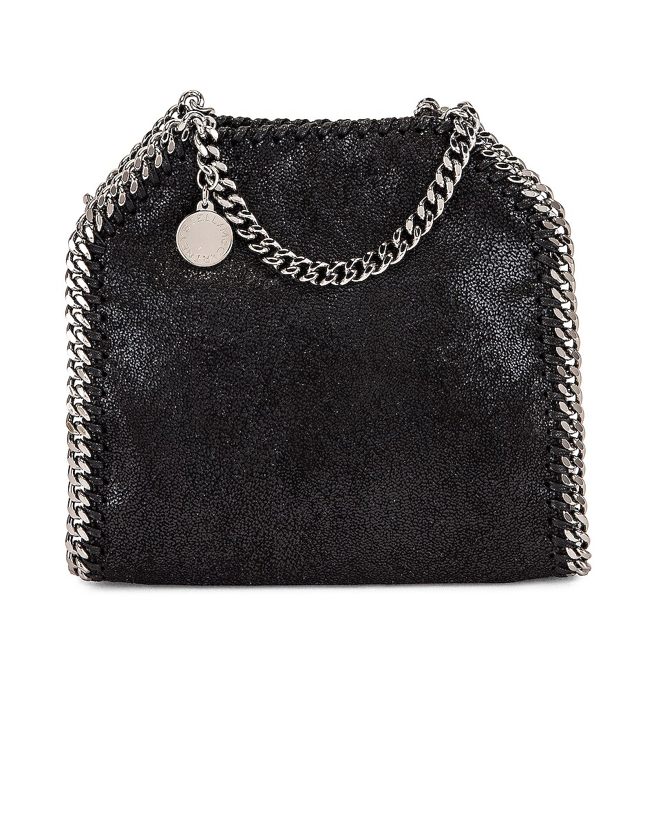 Image 1 of Stella McCartney Tiny Shaggy Deer Falabella Tote in Black