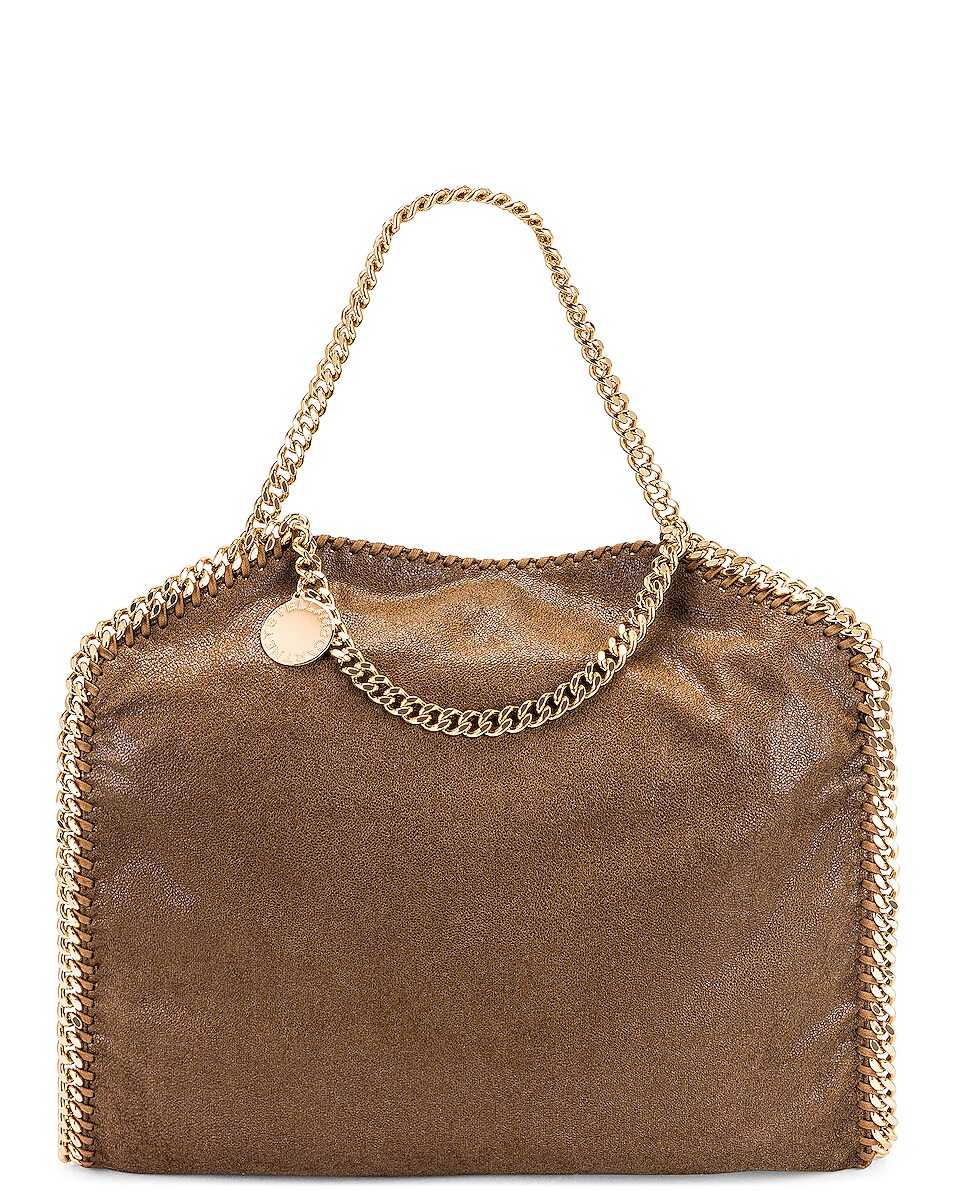 Image 1 of Stella McCartney Falabella Shaggy Deer 3 Chain Tote in Olive