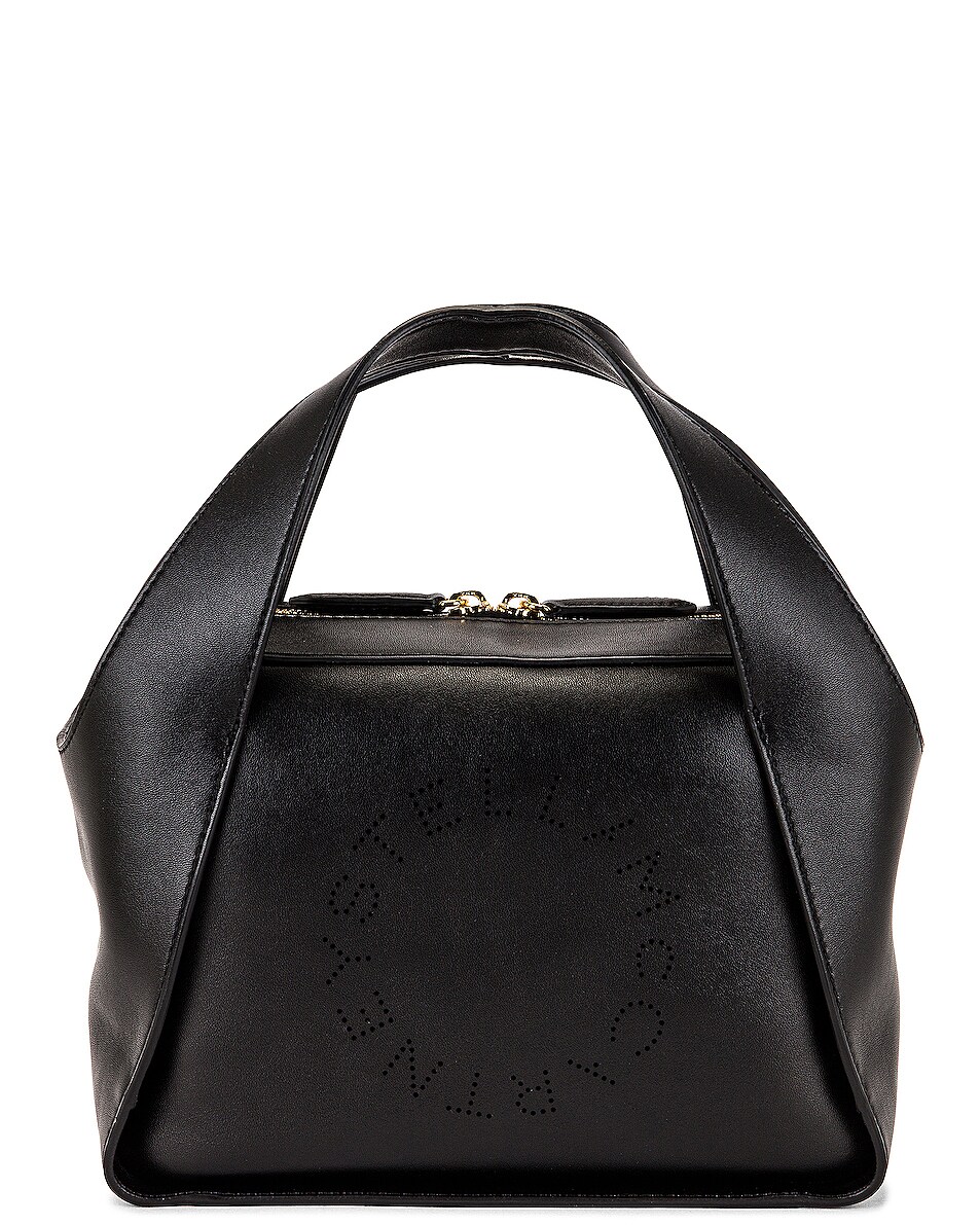 Image 1 of Stella McCartney Medium Eco Logo Tote Bag in Black
