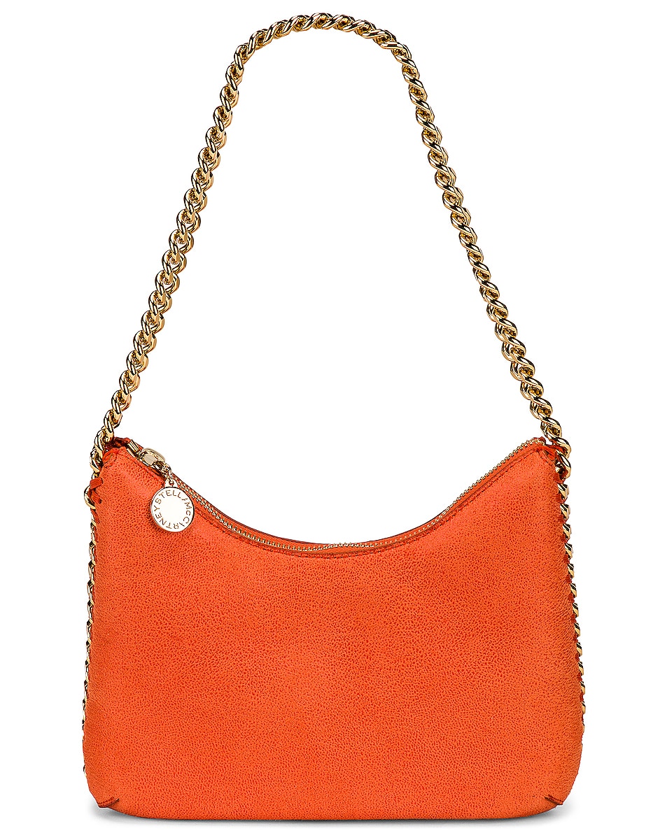 Image 1 of Stella McCartney Mini Zip Falabella Shoulder Bag in Bright Orange