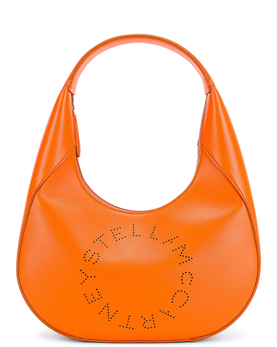Image 1 of Stella McCartney Small Logo Shoulder Bag in Orange