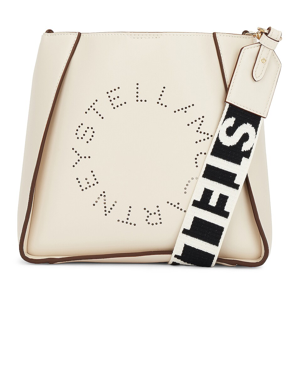 Image 1 of Stella McCartney Mini Logo Crossbody Bag in Pure White