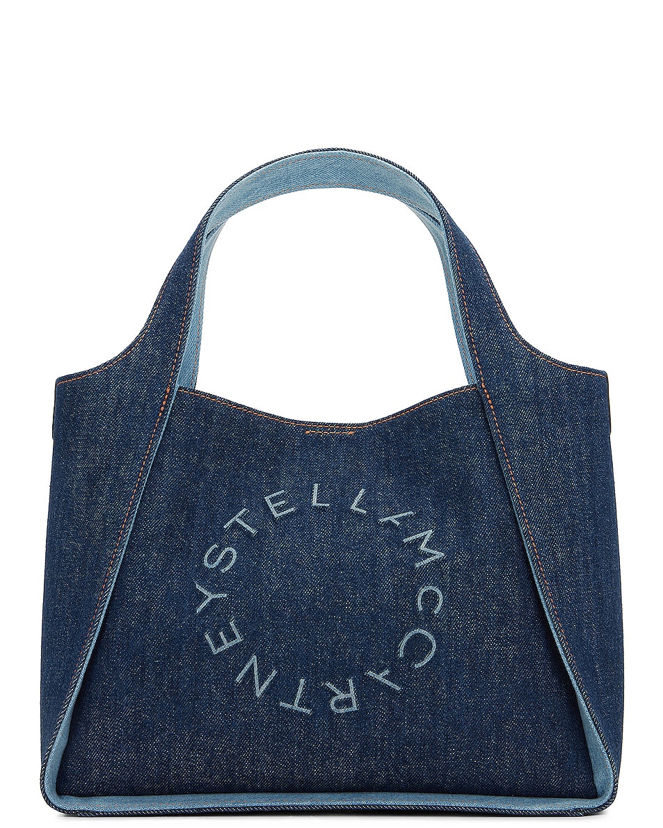 Image 1 of Stella McCartney Denim Crossbody Bag in Smokey Blue