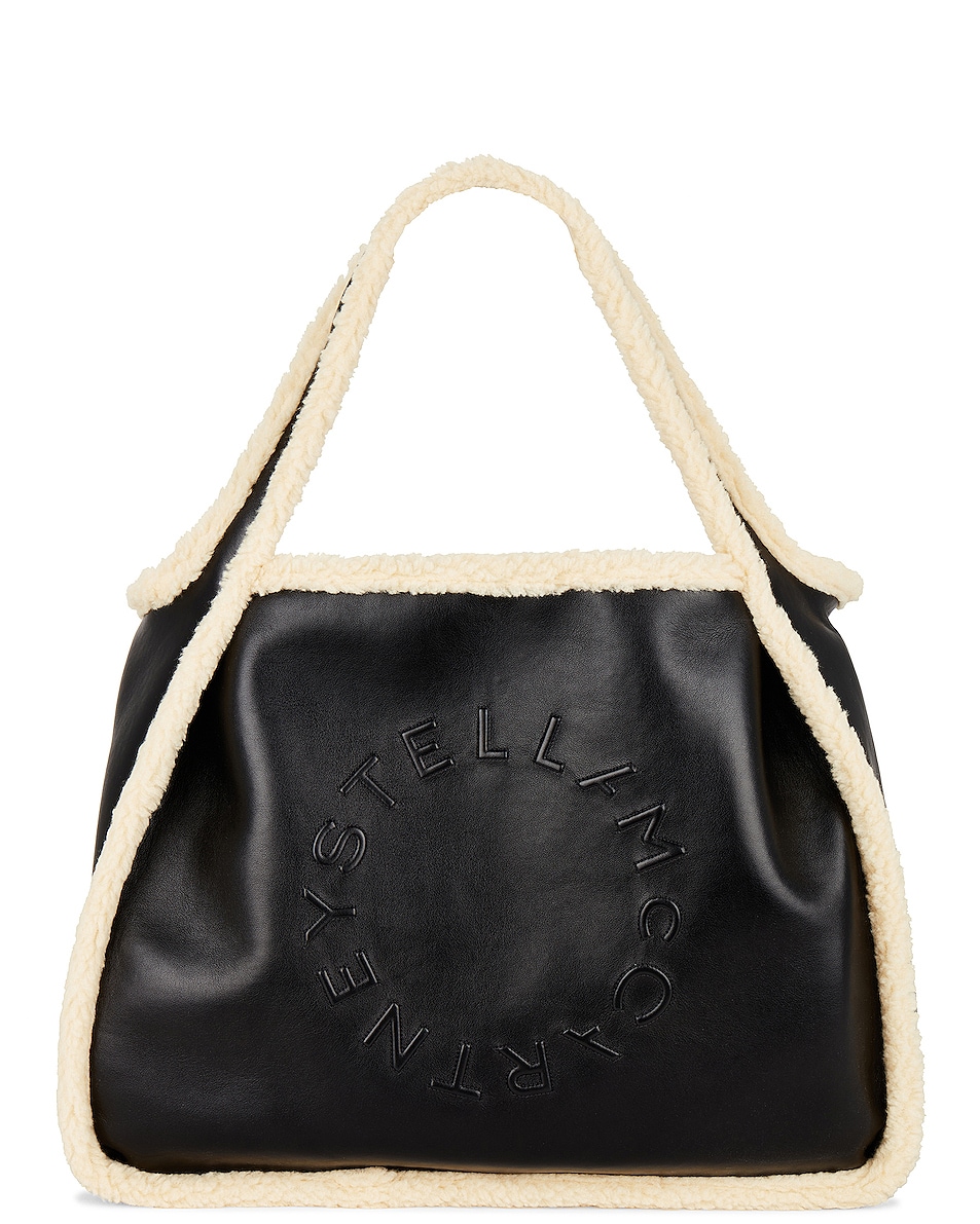 Image 1 of Stella McCartney Large Logo Tote Bag in Black