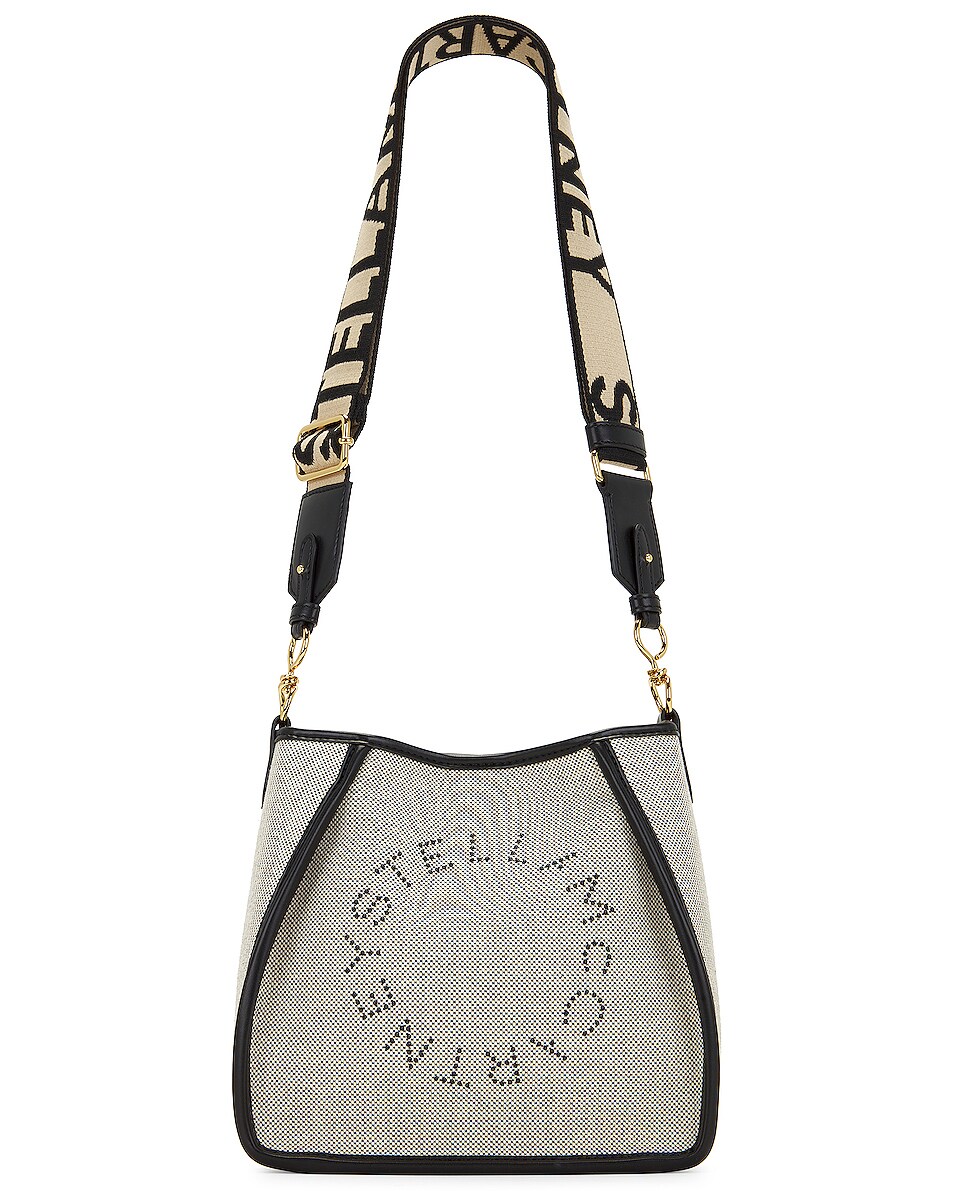 Image 1 of Stella McCartney Mini Logo Crossbody Bag in Black