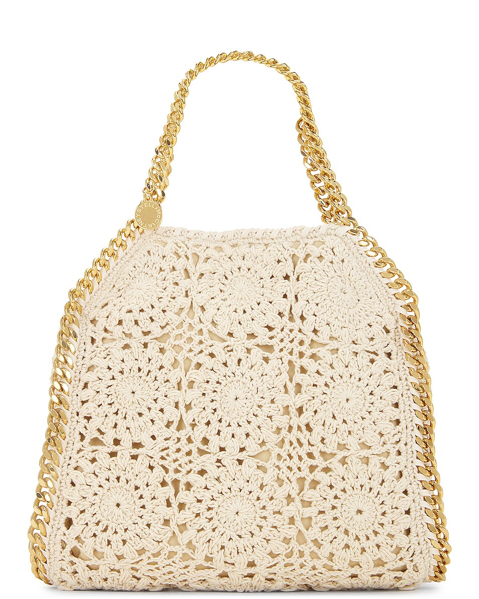 Image 1 of Stella McCartney Mini Crochet Falabella Tote in Natural