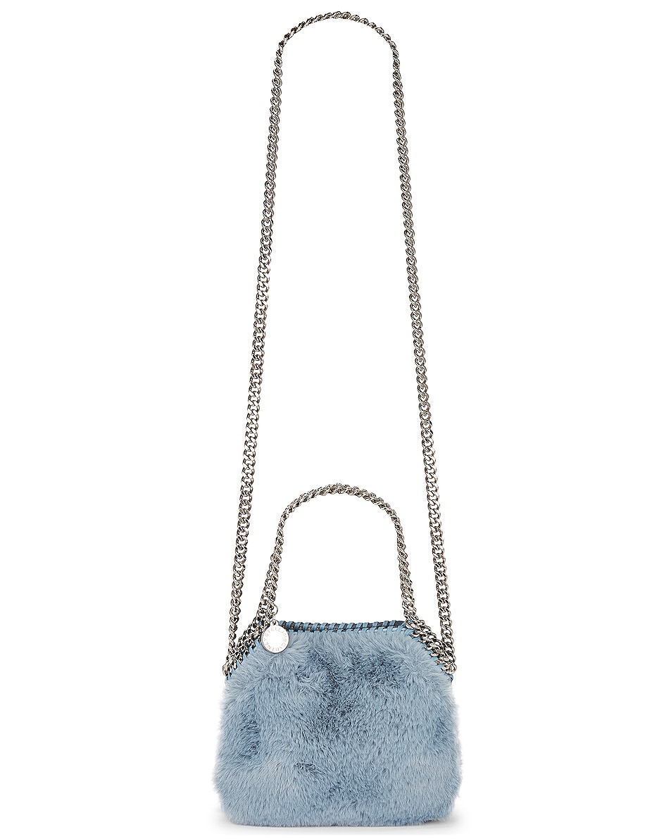 Image 1 of Stella McCartney Mini Falabella Shoulder Bag in Jade Blue