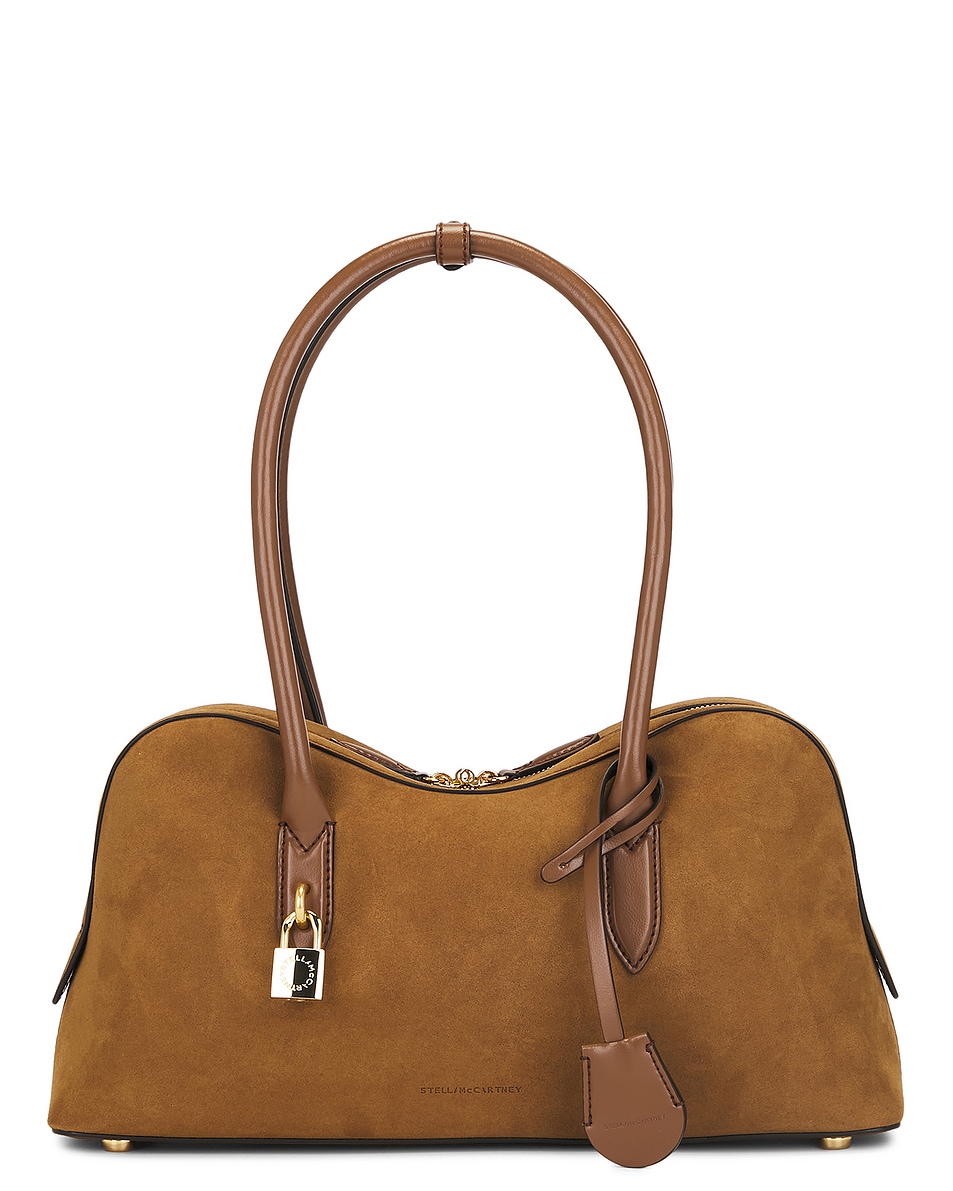 Image 1 of Stella McCartney Alter Suede Tote Bag in Brandy