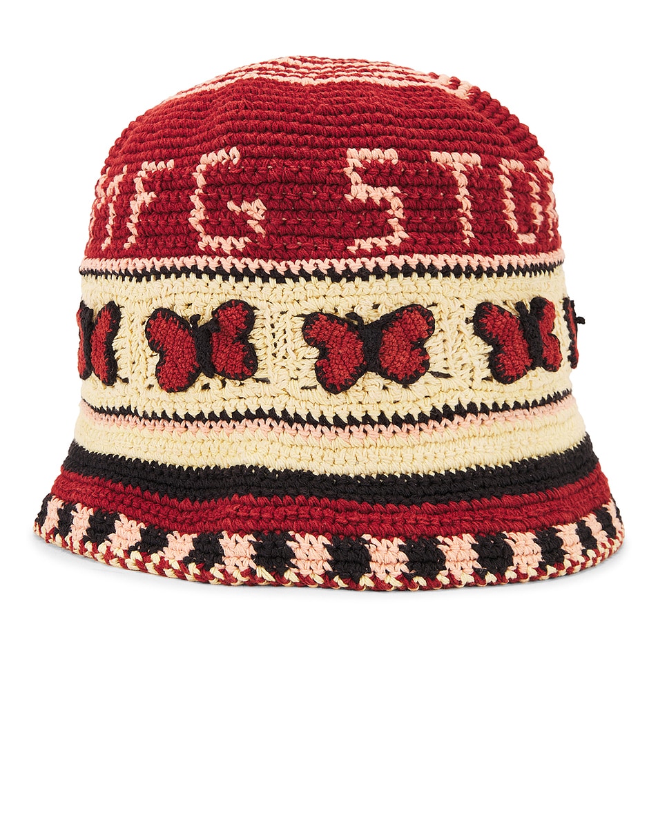 Image 1 of Story mfg. Brew Hat in Red Butterfly