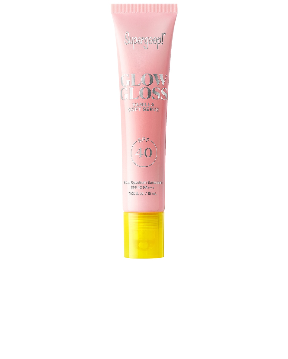 Image 1 of Supergoop! Glow Gloss SPF 40 Lip Balm in Vanilla Soft Serve