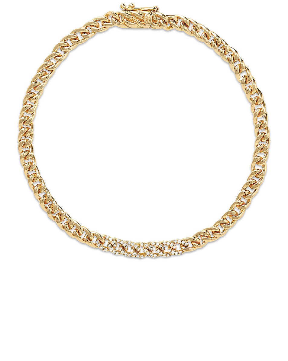 Image 1 of STONE AND STRAND Diamond Accent Chunky Chain Bracelet in Gold & Diamond