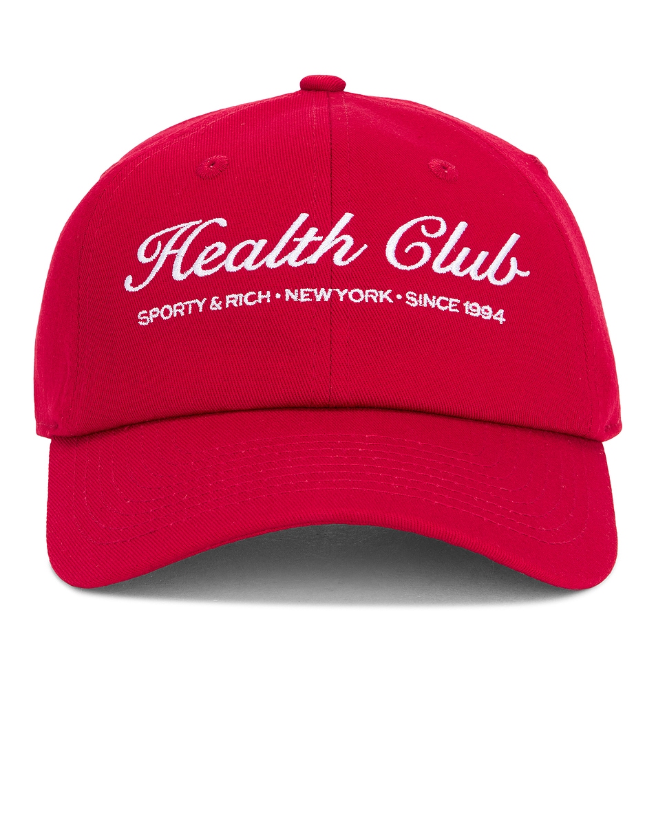 Image 1 of Sporty & Rich Plaza Hat in Crimson