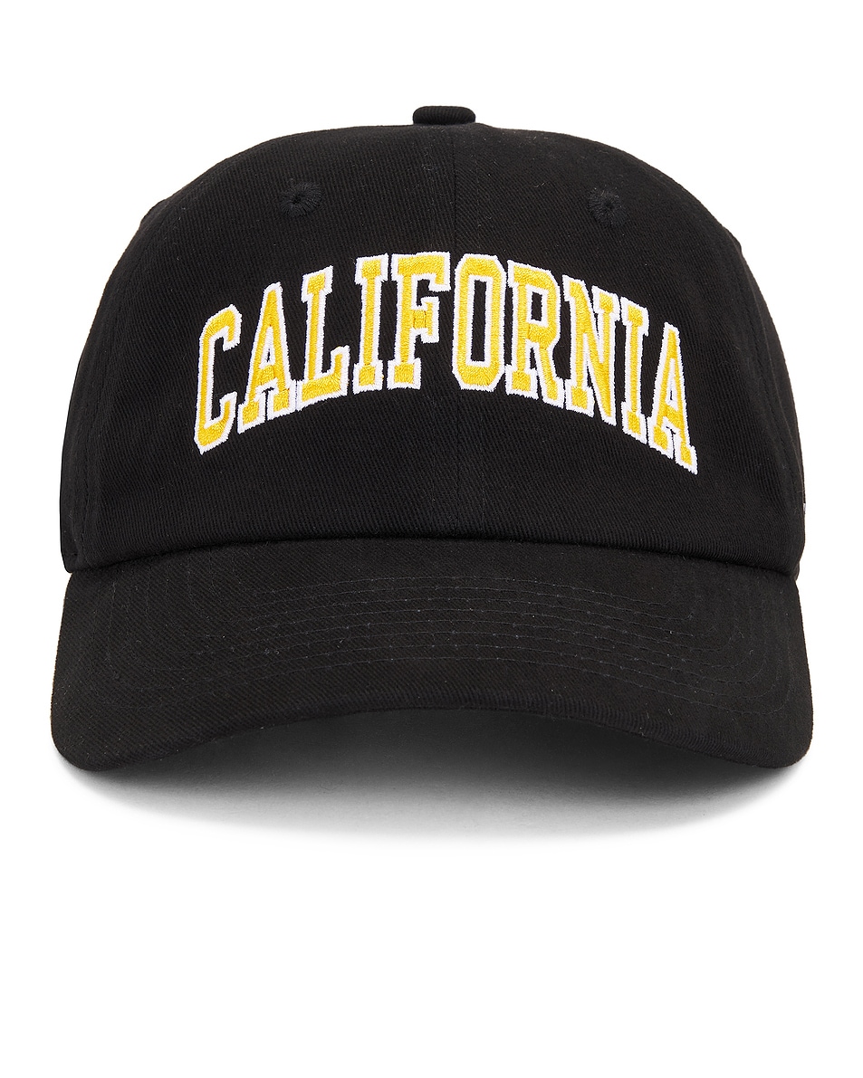 Image 1 of Sporty & Rich California Embroidered Hat in Faded Black
