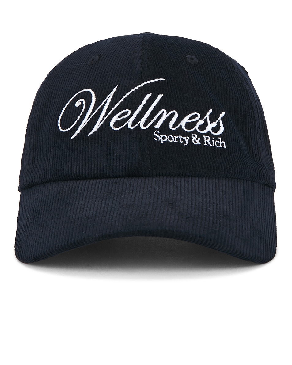 Image 1 of Sporty & Rich Soho Corduroy Hat in Dark Navy