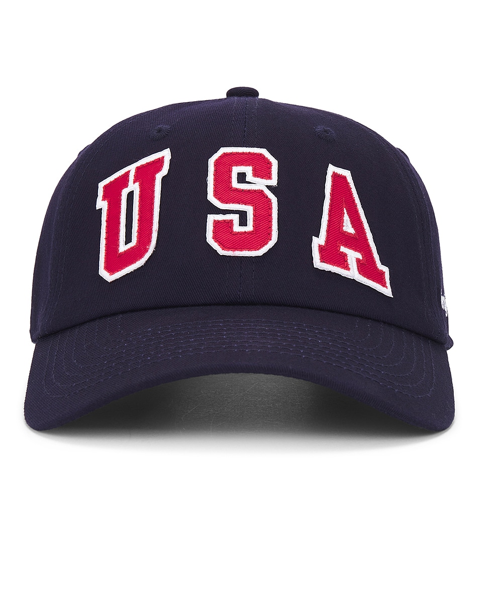 Image 1 of Sporty & Rich USA Hat in Navy