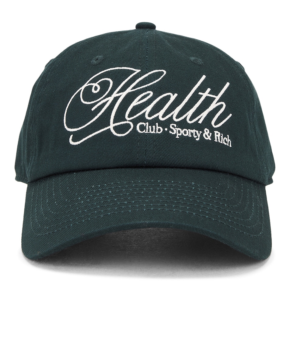 Image 1 of Sporty & Rich Health Script Hat in Forest