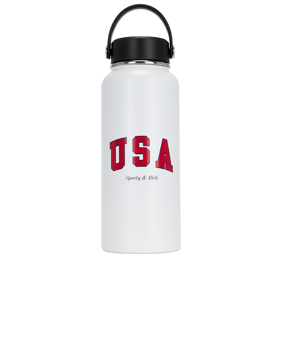 Image 1 of Sporty & Rich USA Bottle in White