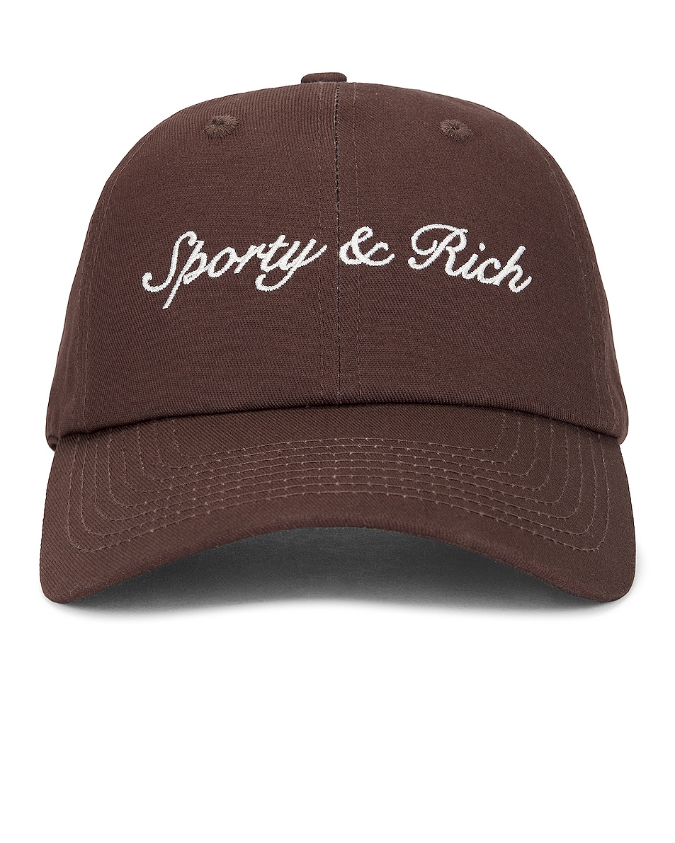 Image 1 of Sporty & Rich Syracuse Hat in Chocolate