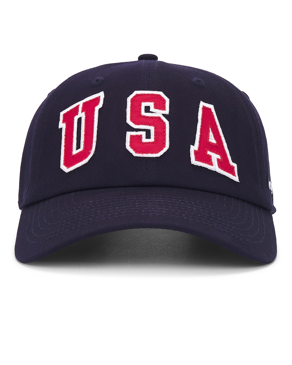 Image 1 of Sporty & Rich USA Hat in Navy