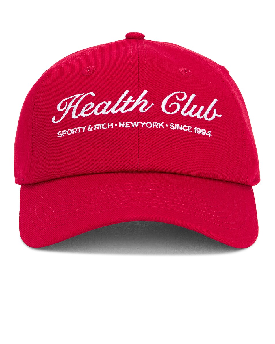 Image 1 of Sporty & Rich Plaza Hat in Crimson