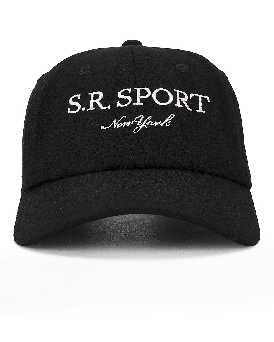 Image 1 of Sporty & Rich Sport Wool Hat in Faded Black & Cream