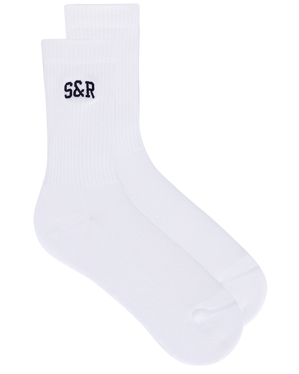 Image 1 of Sporty & Rich Ivy Socks in White