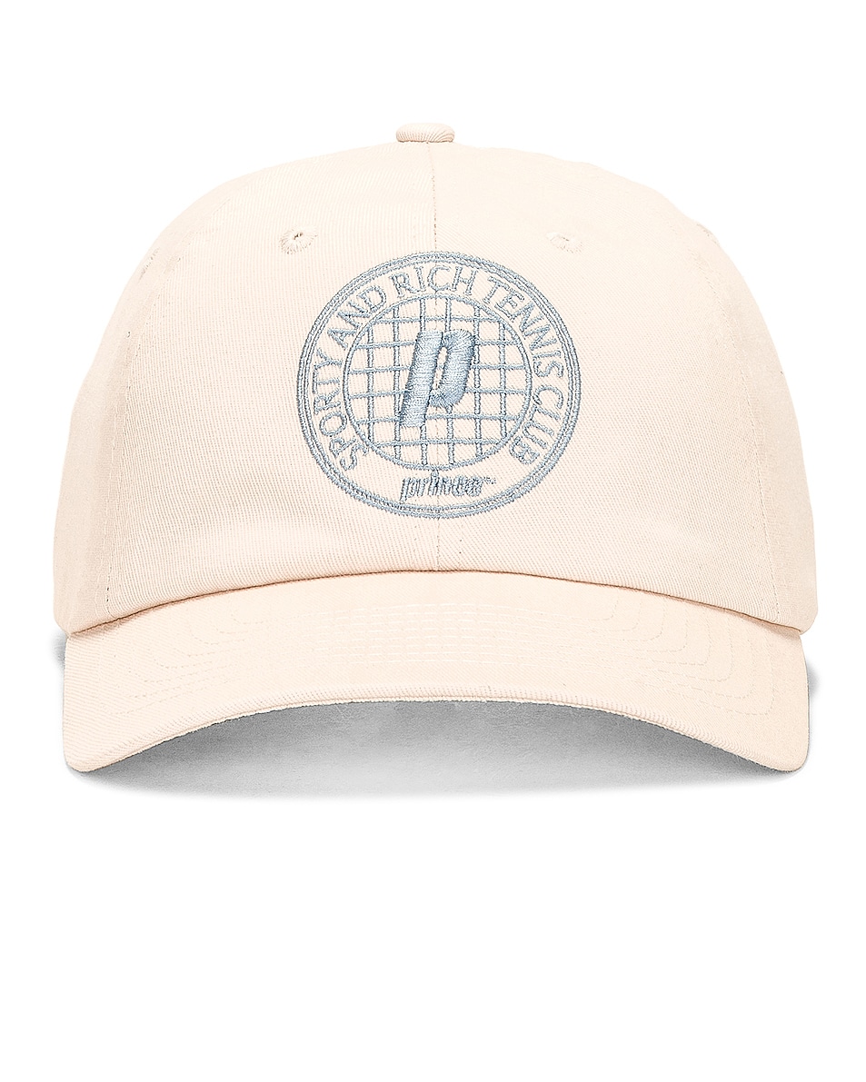 Image 1 of Sporty & Rich Prince Club Hat in Cream & Bel Air Blue