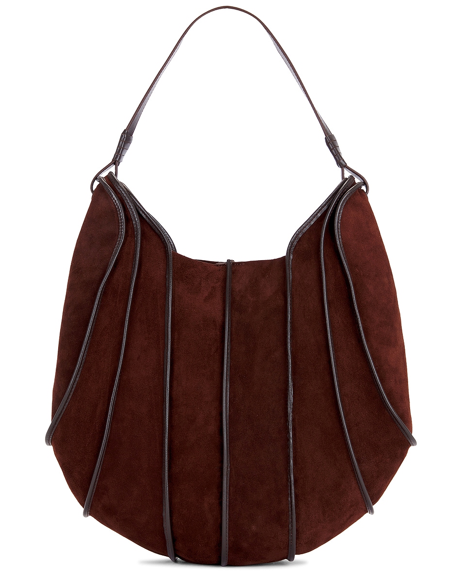 Image 1 of Staud Wells Hobo in Mahogany