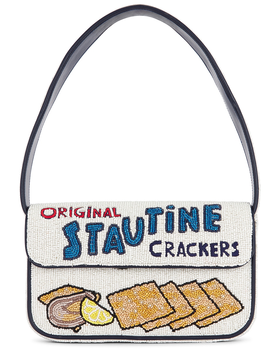 Image 1 of Staud Tommy Beaded Bag in Stautines