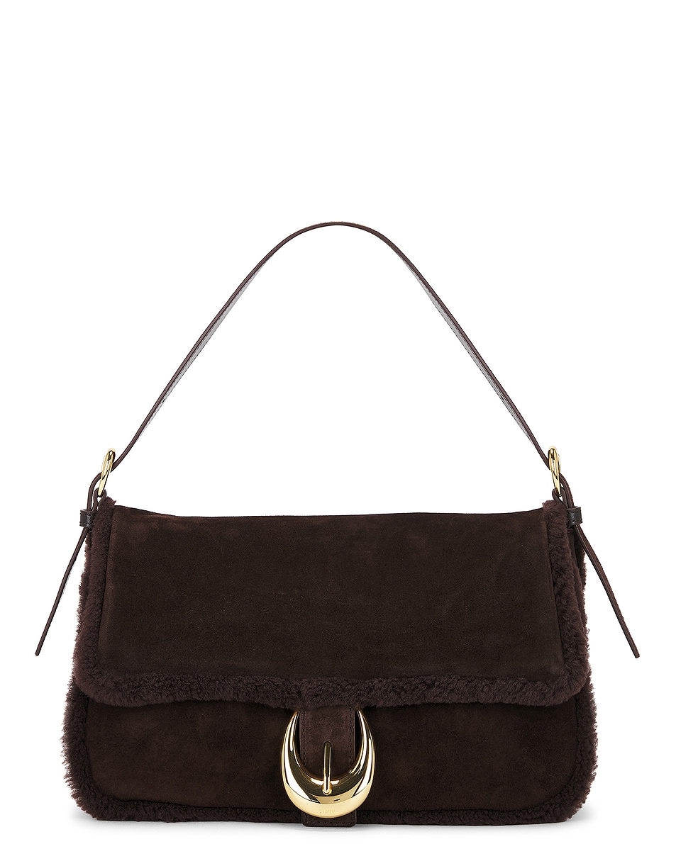 Image 1 of Staud Medium Harlow Bag in Espresso