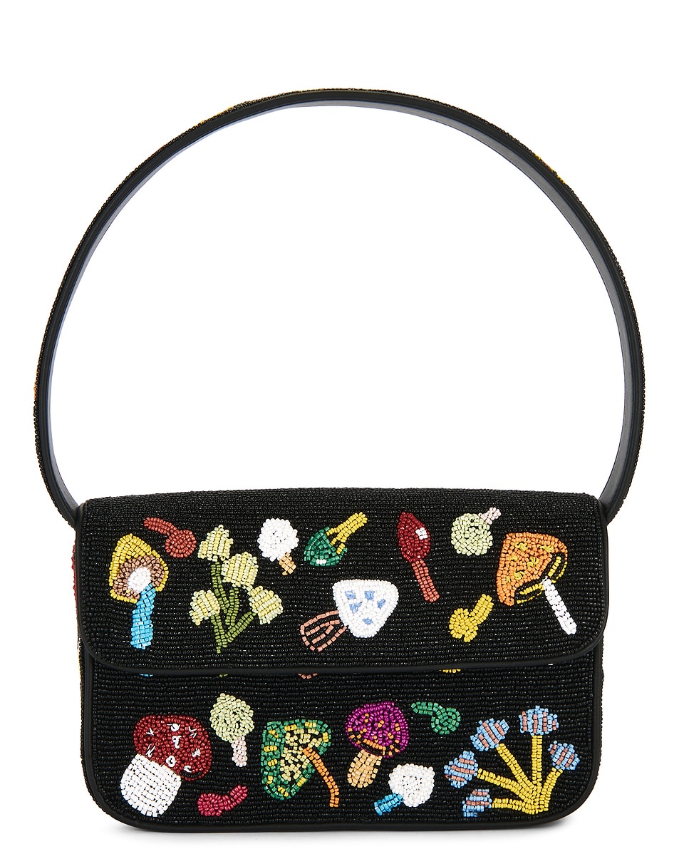 Image 1 of Staud Tommy Beaded Bag in Shroomscape